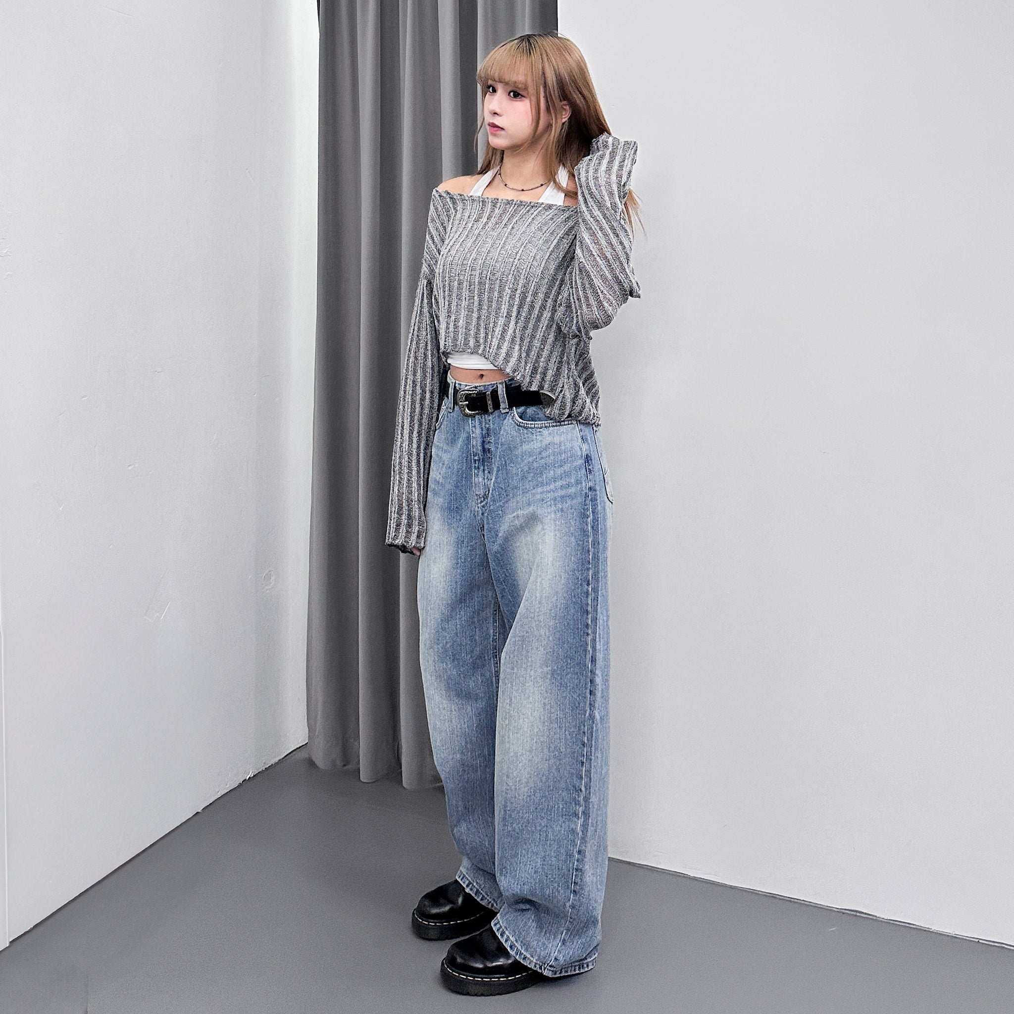 SUMMER ROUND NECK KNITWEAR/ 3色