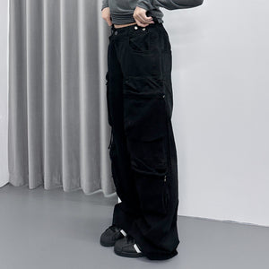 [UNISEX] 重磅3D POCKET WIDE PANTS/ 1色