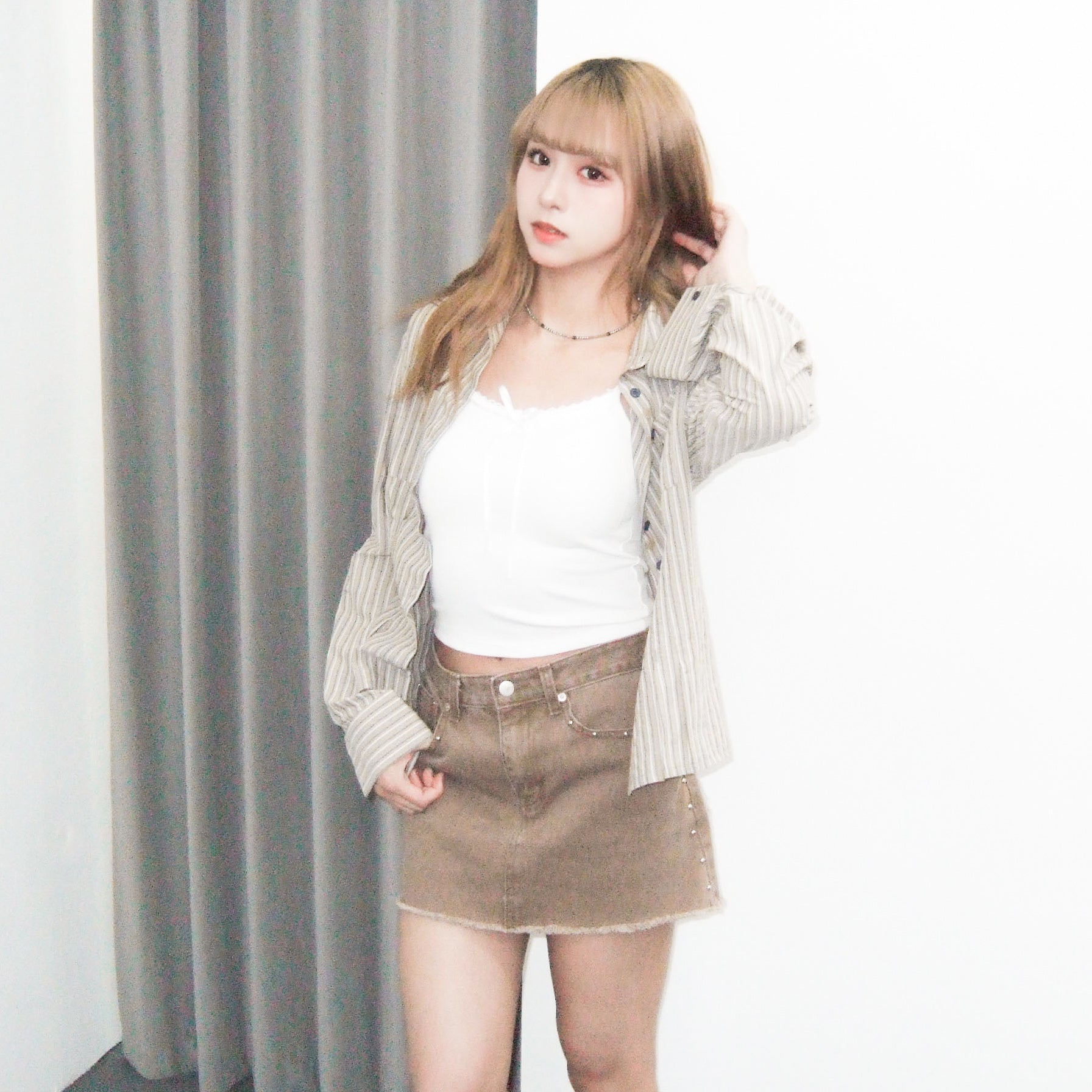 PADDED RIBBON CAMI TOP/ 3色