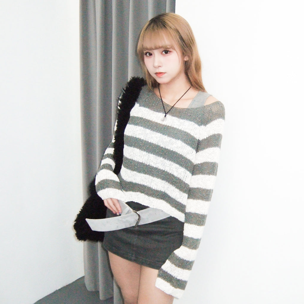 SUMMER STRIPE KNITWEAR/ 1色