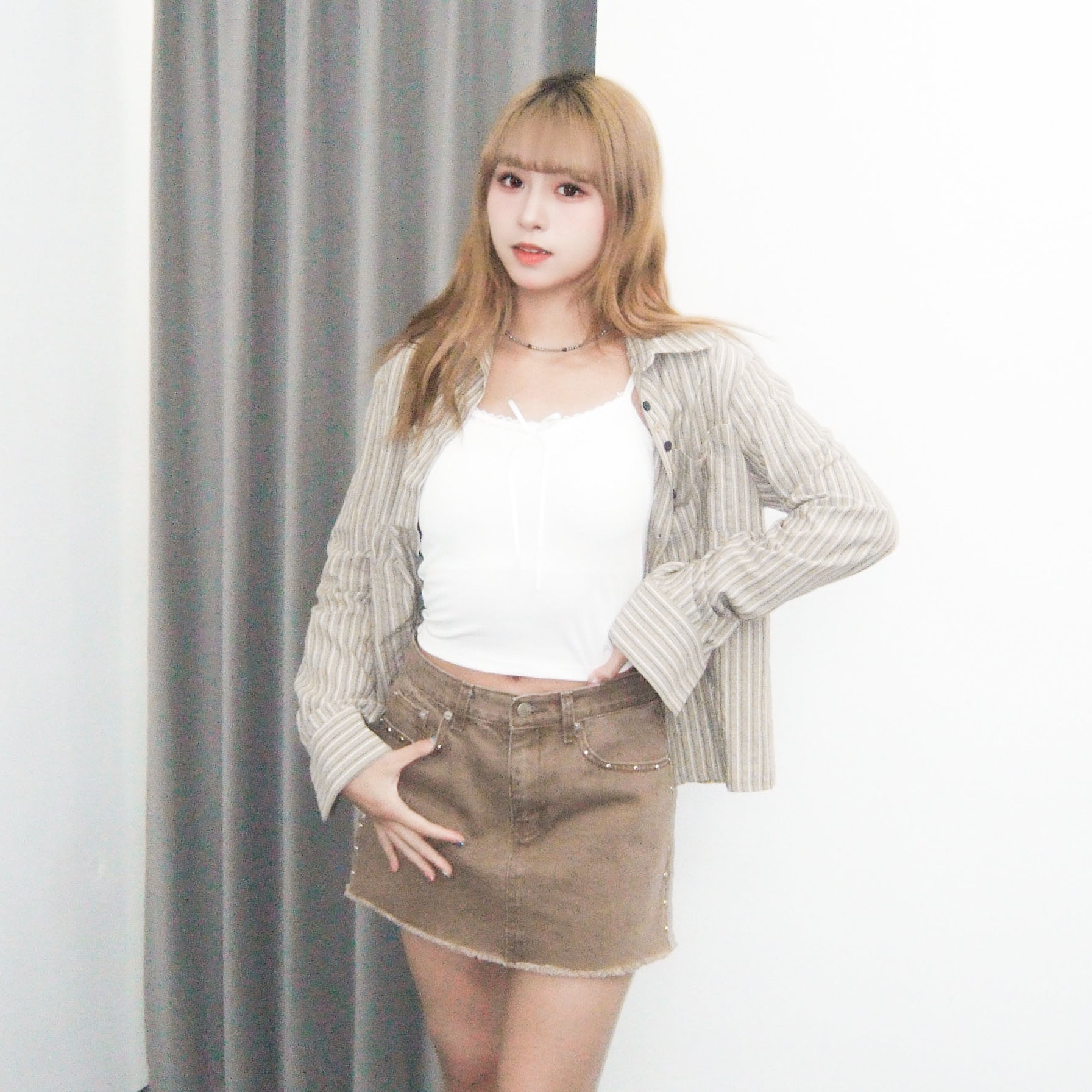 PADDED RIBBON CAMI TOP/ 3色