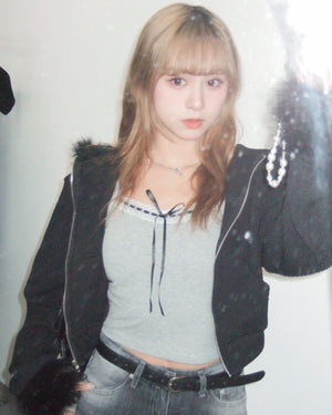PADDED RIBBON CAMI TOP/ 3色