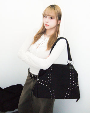 SEE- THROUGH HOODED LONG SLEEVE TOP/ 2色