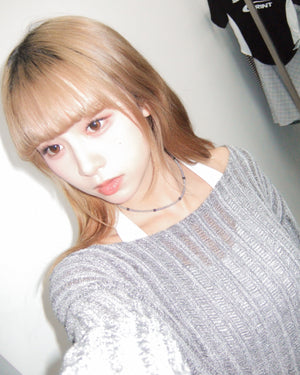 SUMMER ROUND NECK KNITWEAR/ 3色