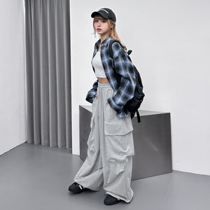 [UNISEX] SUPER WIDE BIG POCKET SWEATPANTS/ 1色