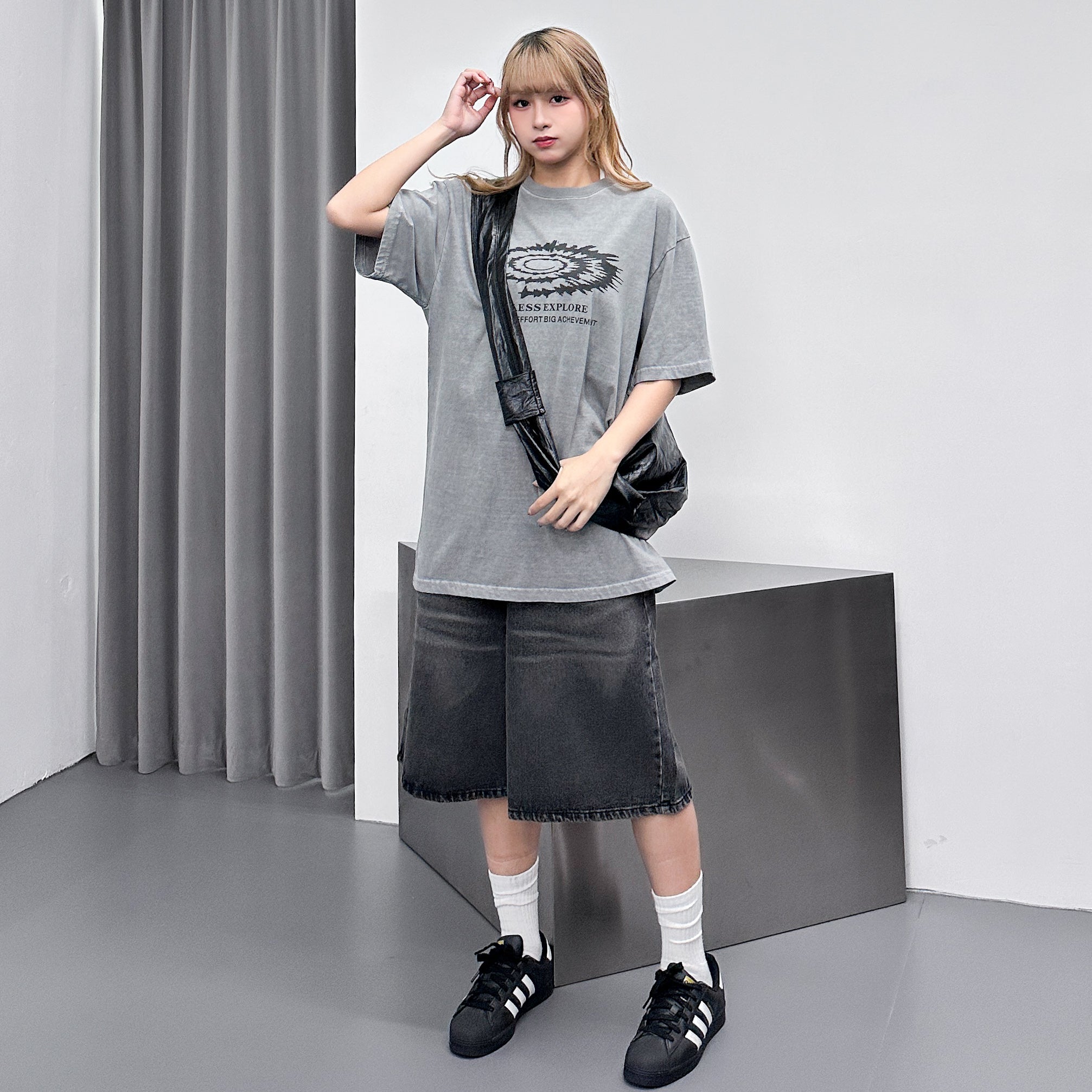 [UNISEX] EARTHQUAKE OVERSIZE TEE/ 2色