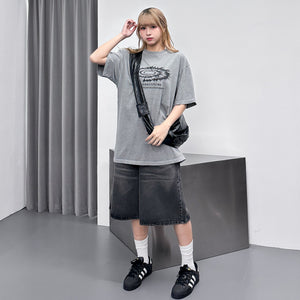 [UNISEX] EARTHQUAKE OVERSIZE TEE/ 2色