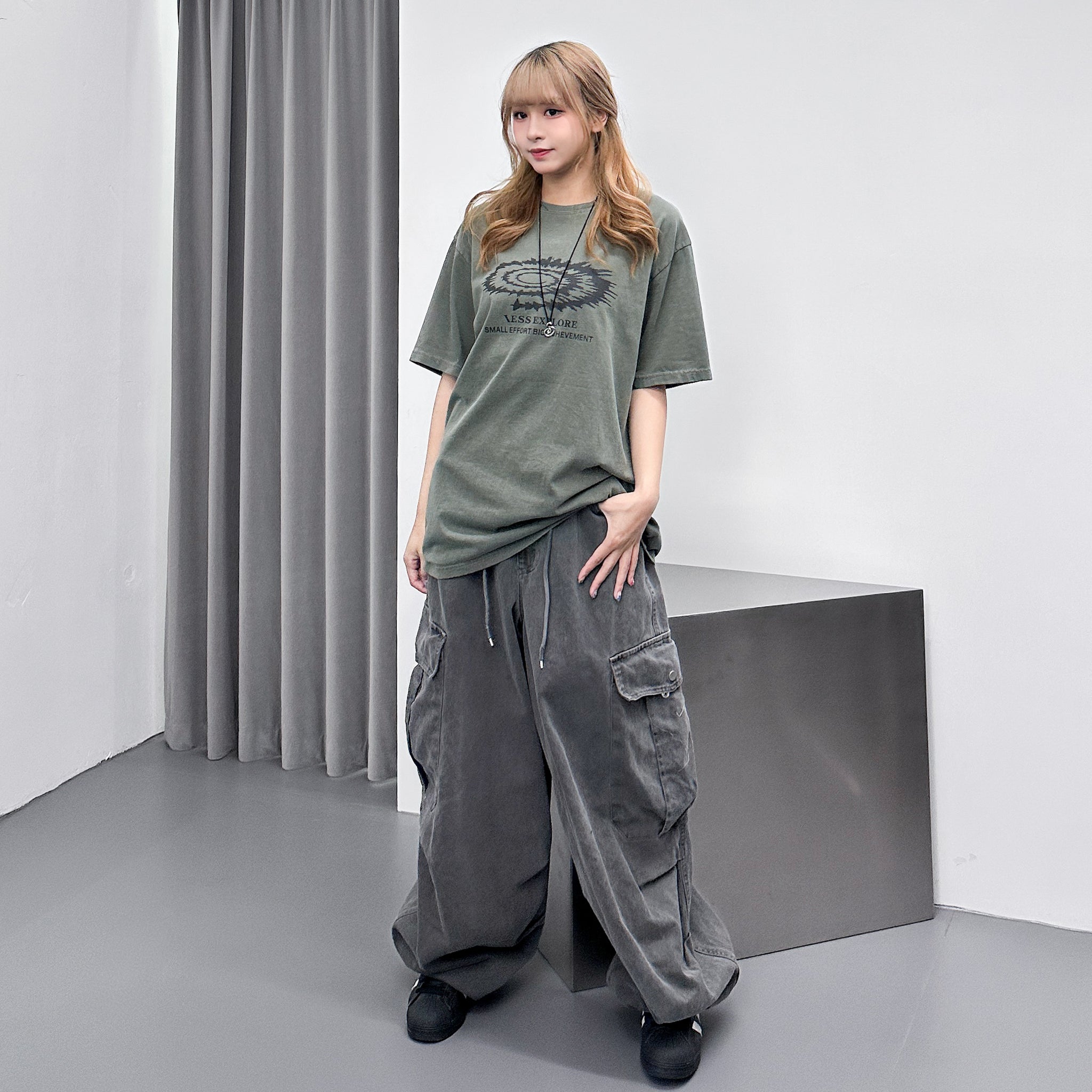 [UNISEX] EARTHQUAKE OVERSIZE TEE/ 2色