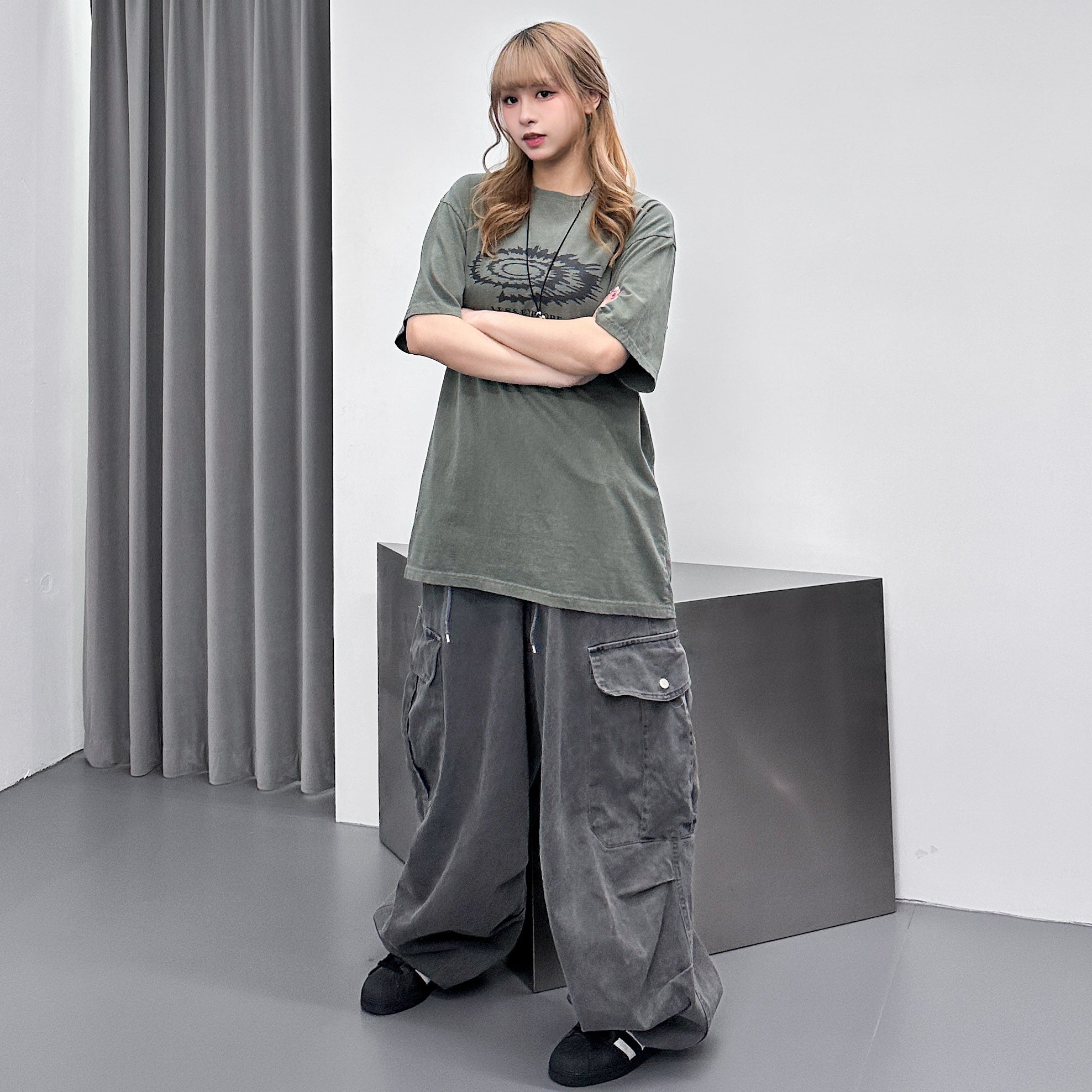 [UNISEX] EARTHQUAKE OVERSIZE TEE/ 2色