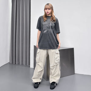 [UNISEX] TIME FLIES OVERSIZE TEE/ 2色