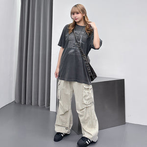 [UNISEX] TIME FLIES OVERSIZE TEE/ 2色