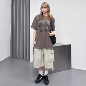 [UNISEX] TIME FLIES OVERSIZE TEE/ 2色