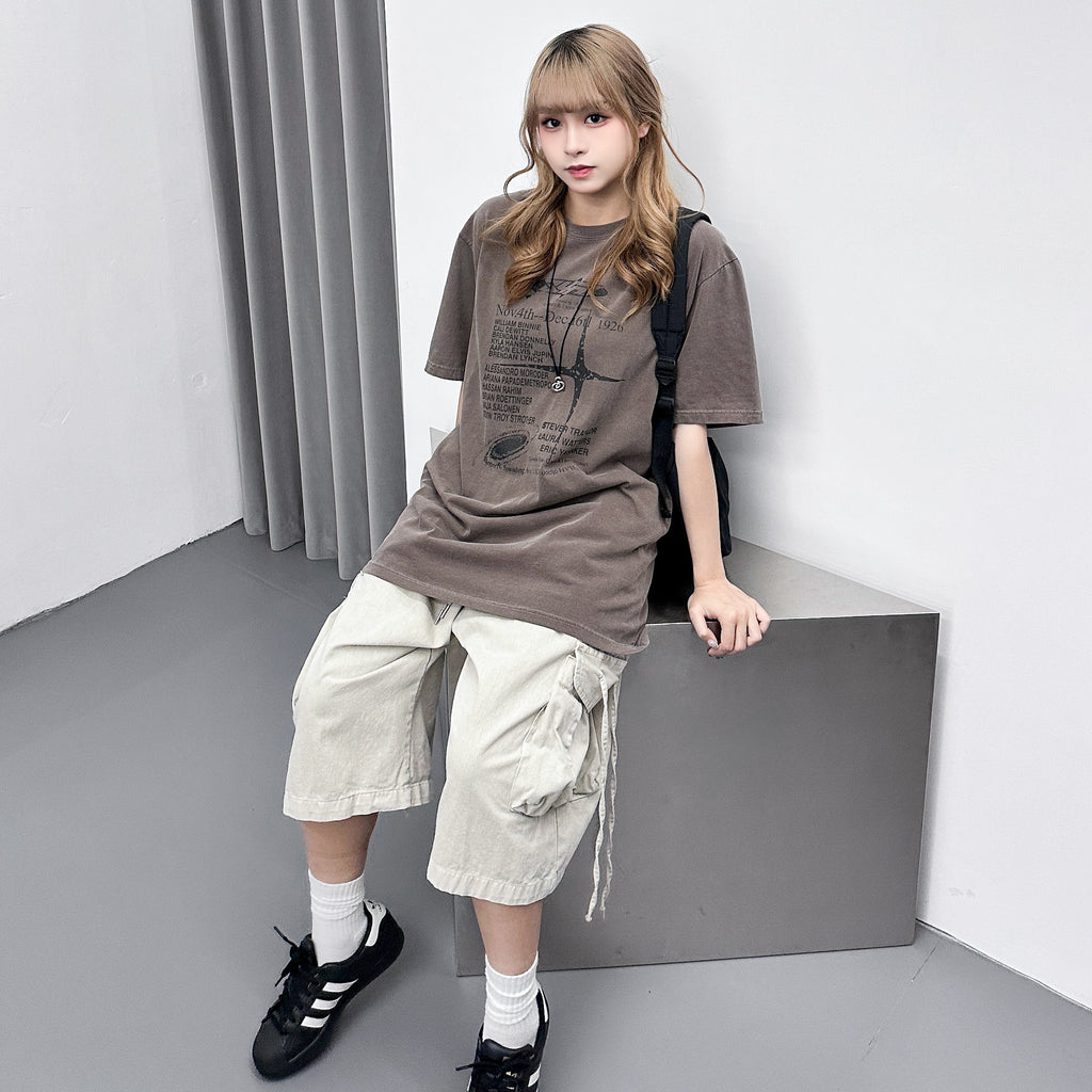 [UNISEX] TIME FLIES OVERSIZE TEE/ 2色
