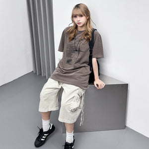 [UNISEX] TIME FLIES OVERSIZE TEE/ 2色