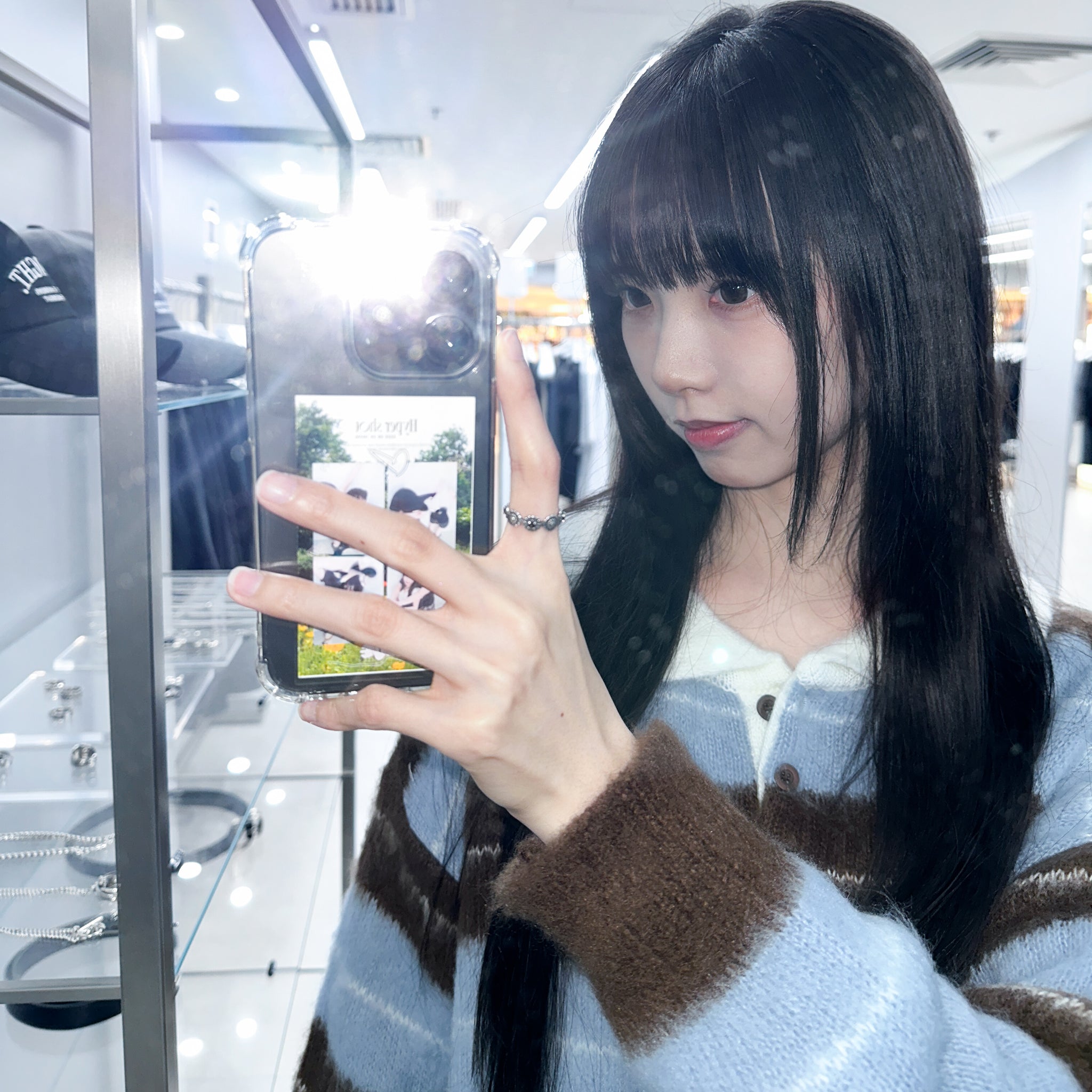 MOHAIR STRIPE KNITWEAR/ 3色