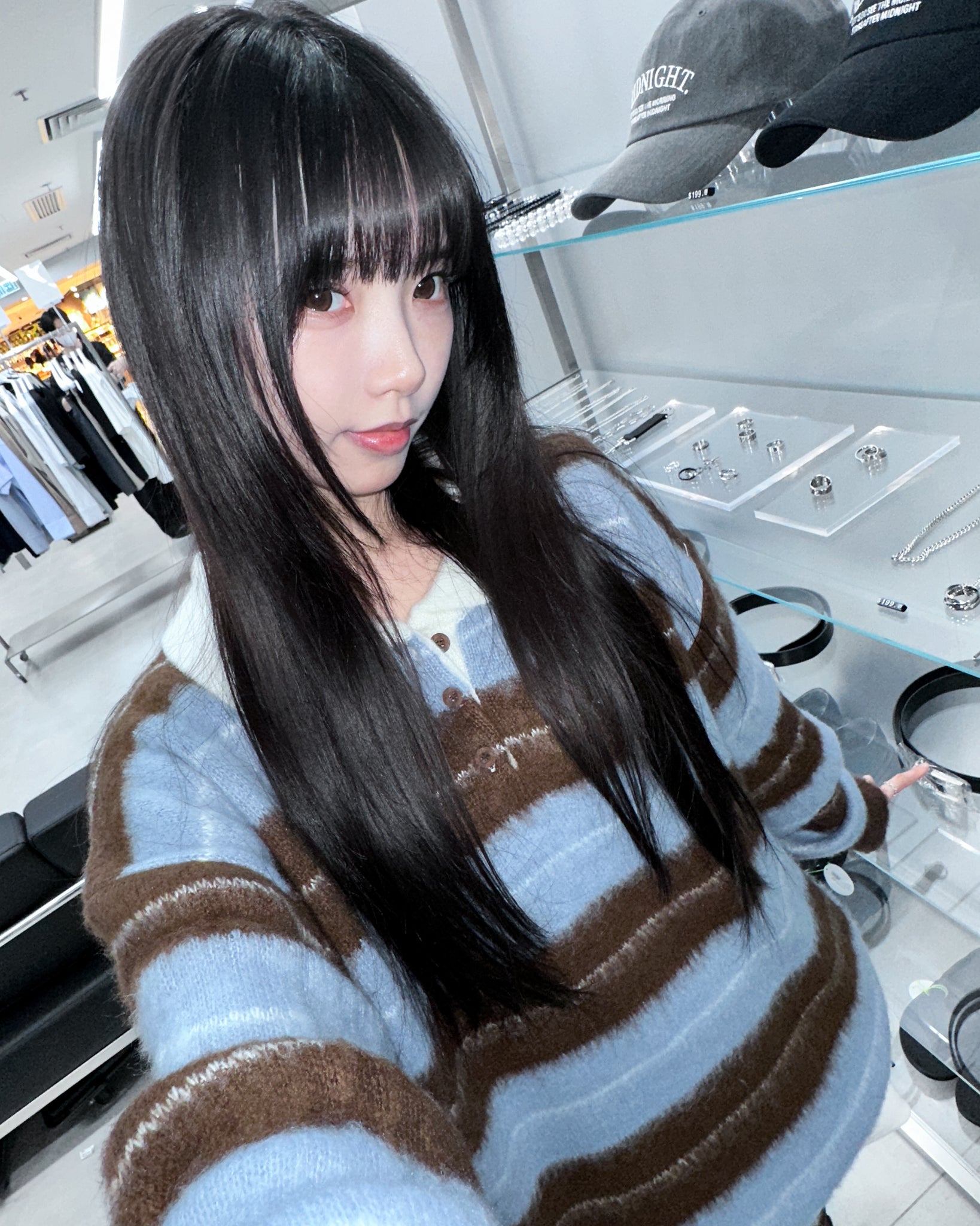 MOHAIR STRIPE KNITWEAR/ 3色