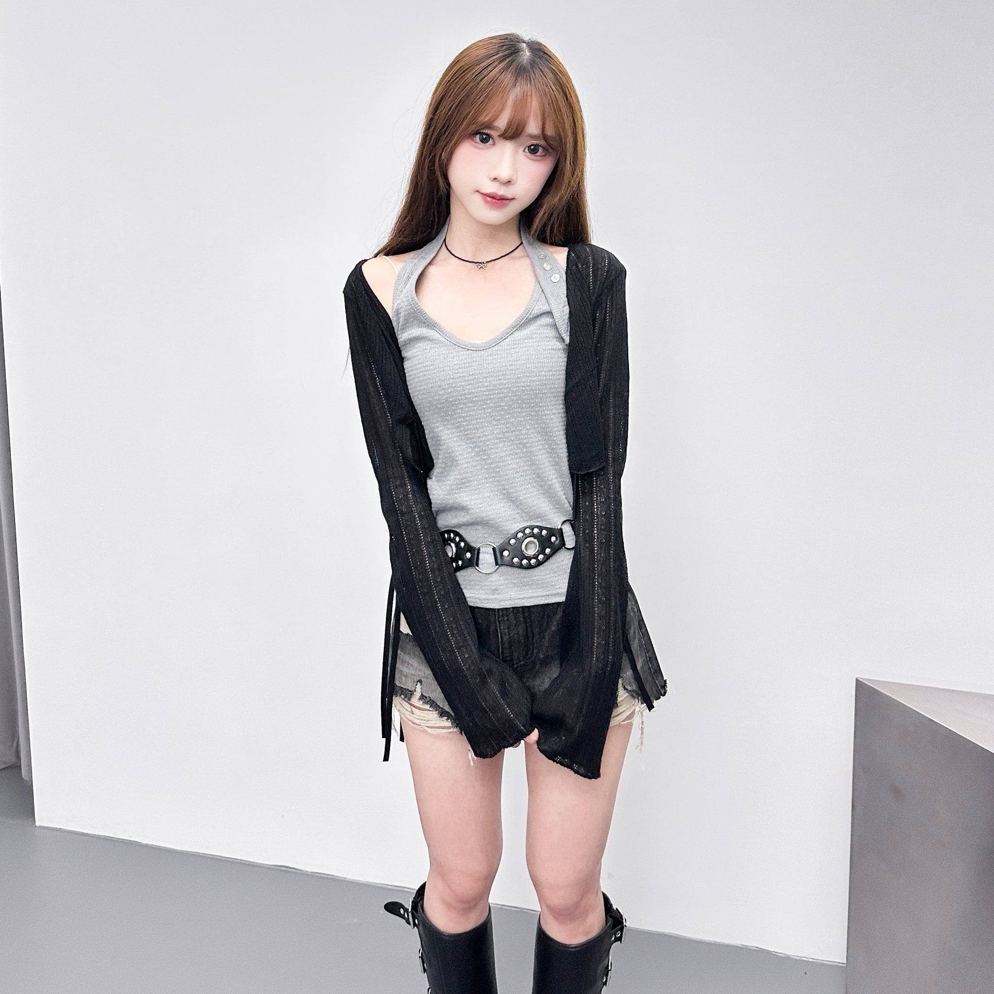 VIAN CROP CARDIGAN/ 2色