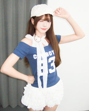 超高腰RUFFLE SKIRT PANTS/ 2色