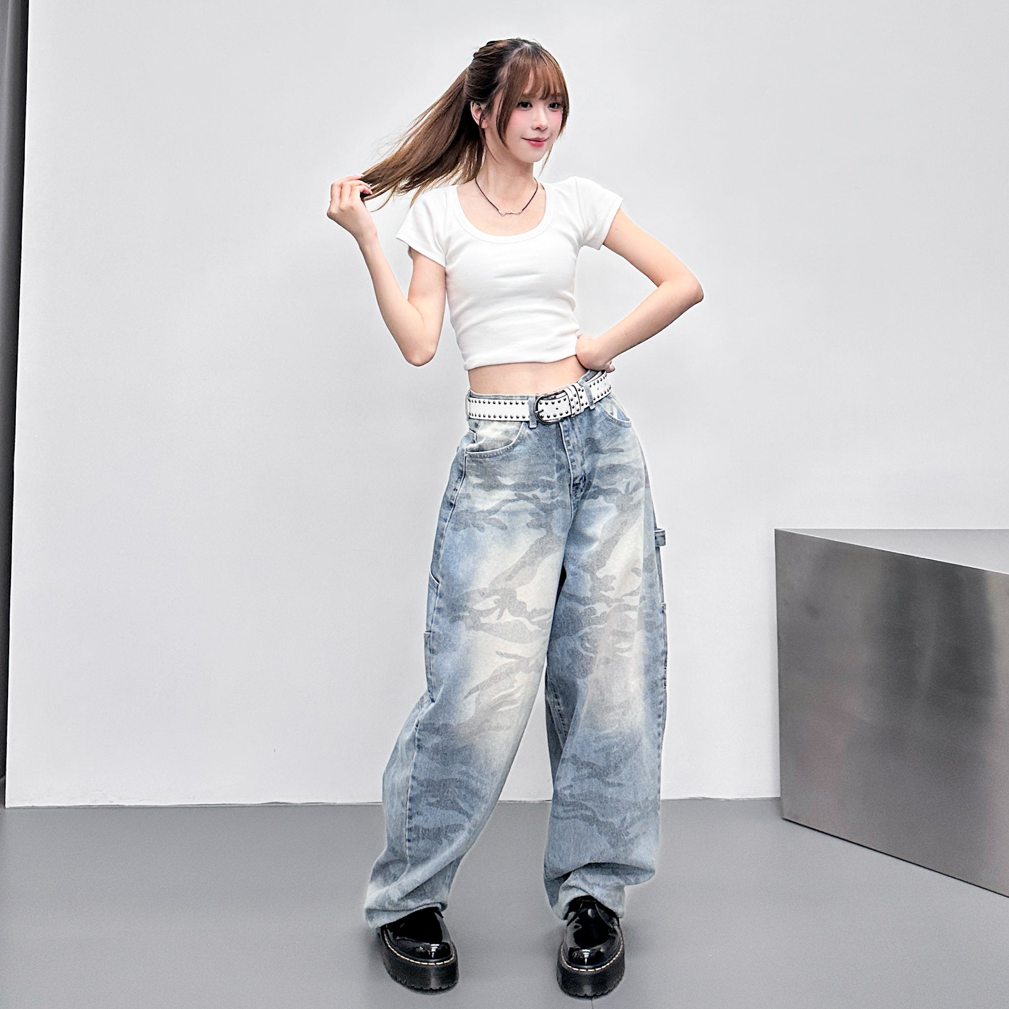 [夏日必備] U形重磅耐穿不透 ROUND NECK BASIC CROP TEE/ 3色