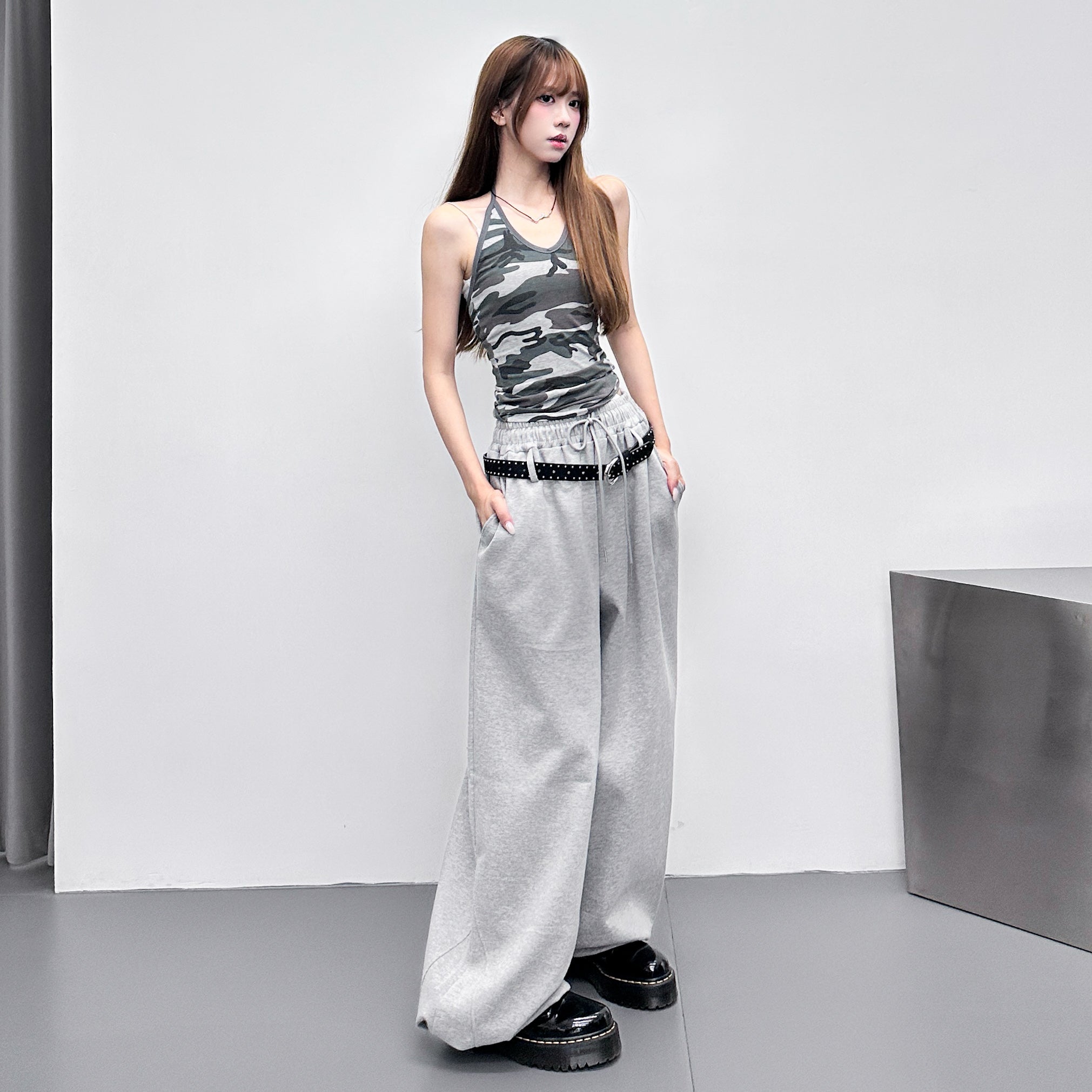 CAMOUFLAGE HALTER NECK SLEEVELESS/ 1色