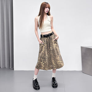 STUDDED WESTERN LEATHER BELT/ 2色