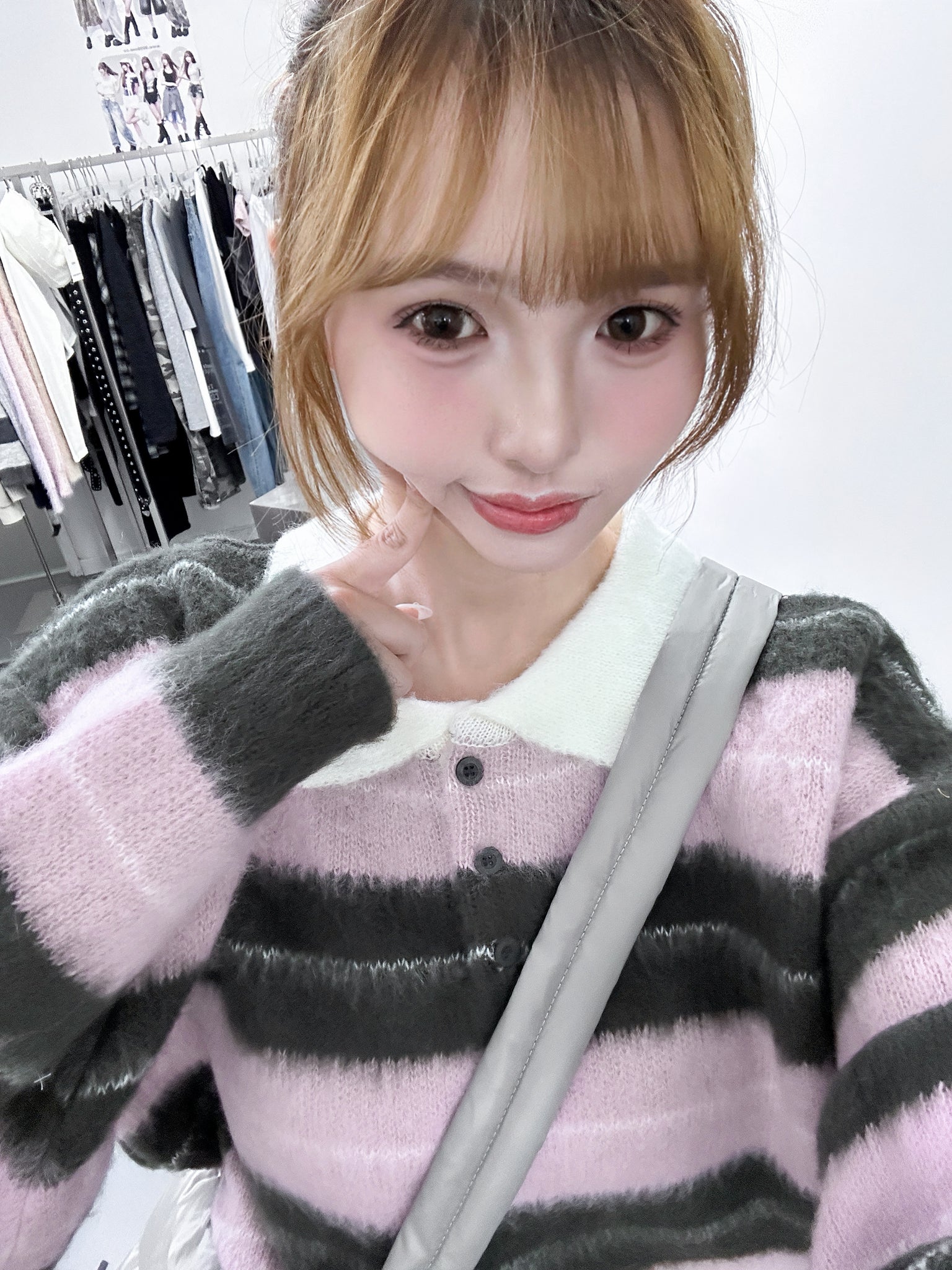 MOHAIR STRIPE KNITWEAR/ 3色