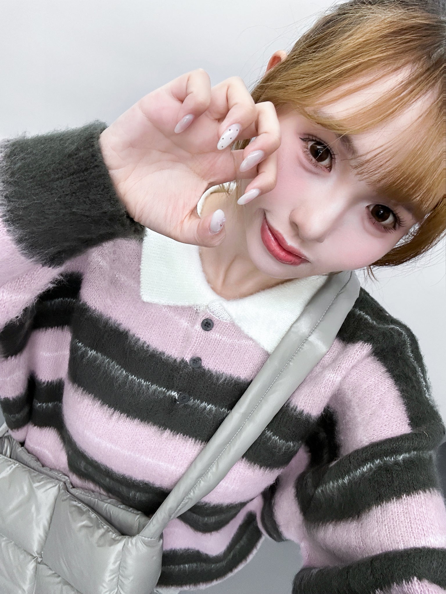 MOHAIR STRIPE KNITWEAR/ 3色