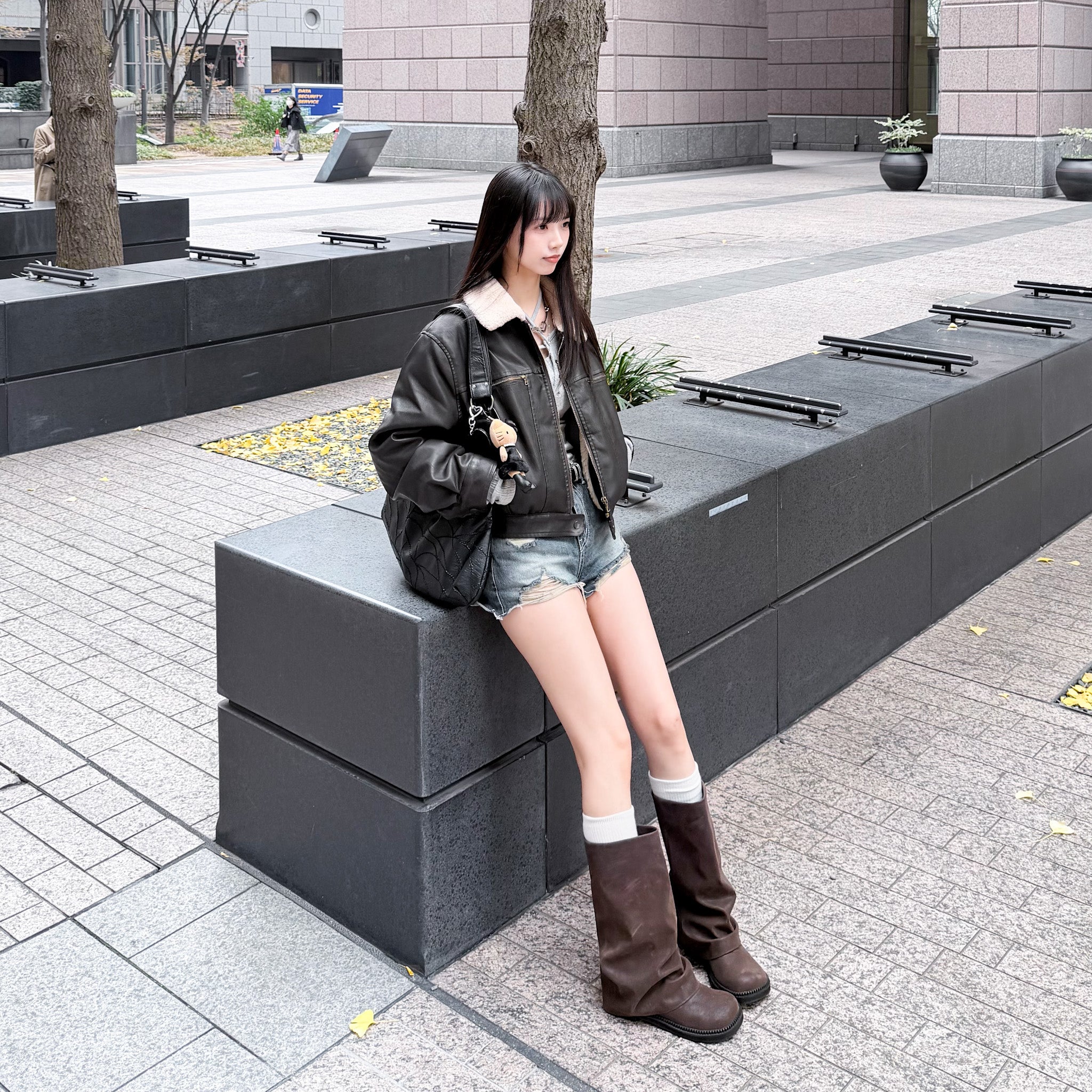 [私心推薦] BEST! 冬季旅行必備短款Softy羊毛皮褸/ 2色