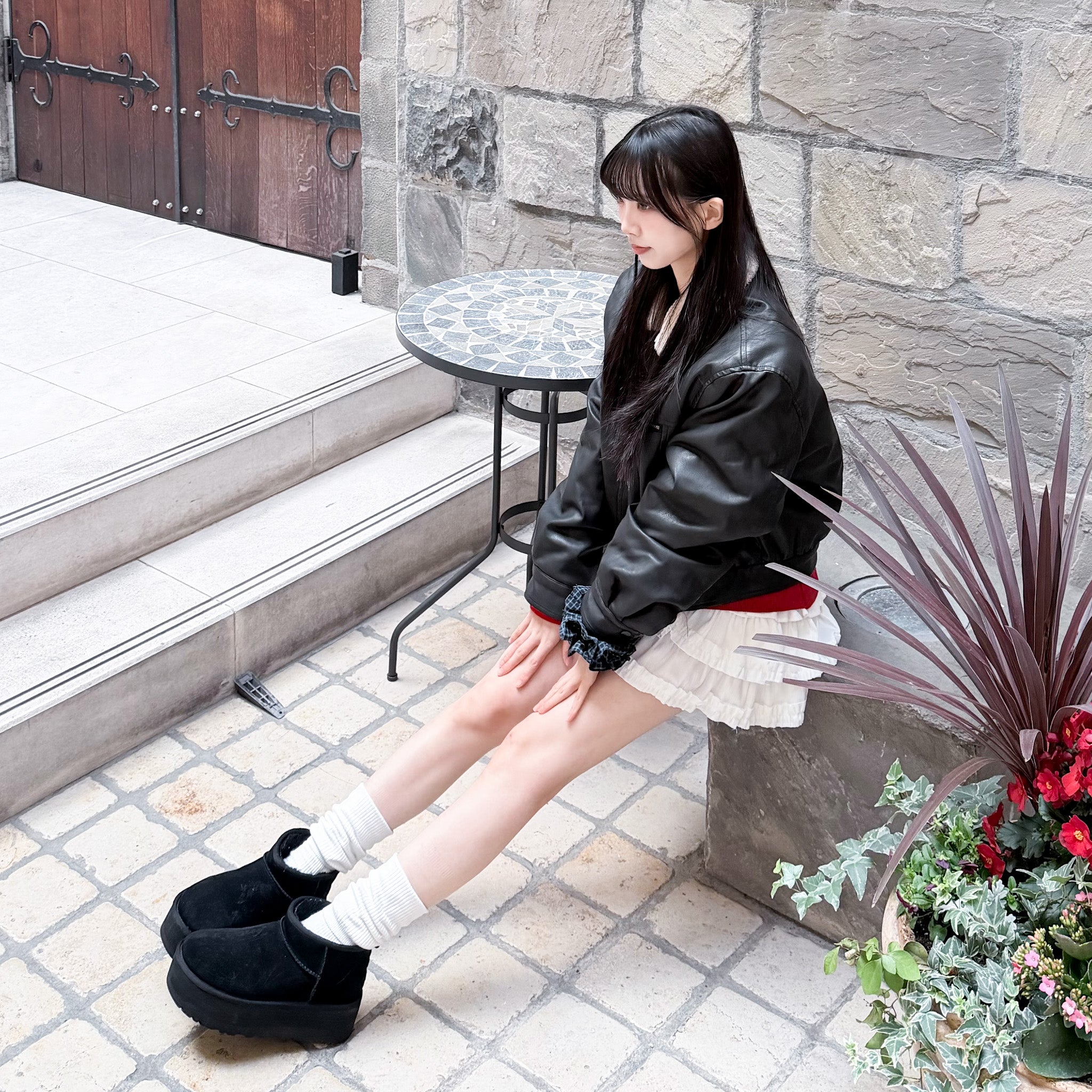 [私心推薦] BEST! 冬季旅行必備短款Softy羊毛皮褸/ 2色