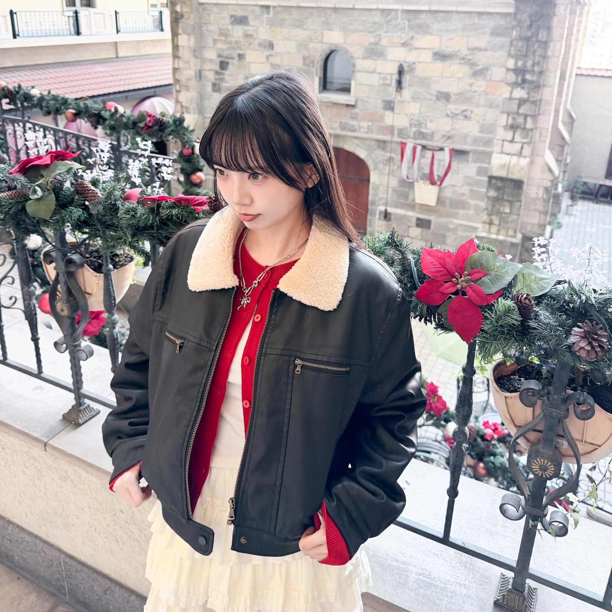 [私心推薦] BEST! 冬季旅行必備短款Softy羊毛皮褸/ 2色