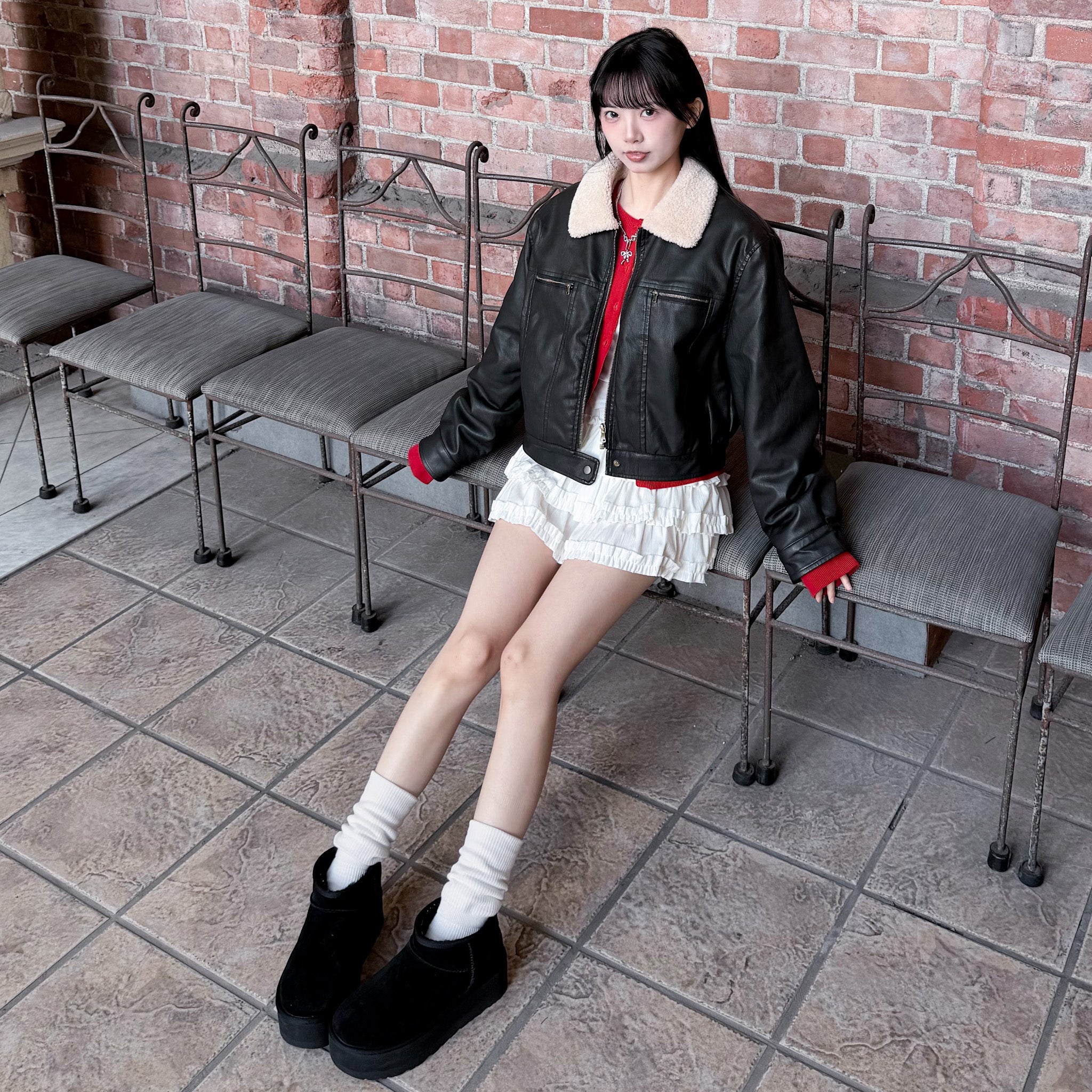 [私心推薦] BEST! 冬季旅行必備短款Softy羊毛皮褸/ 2色