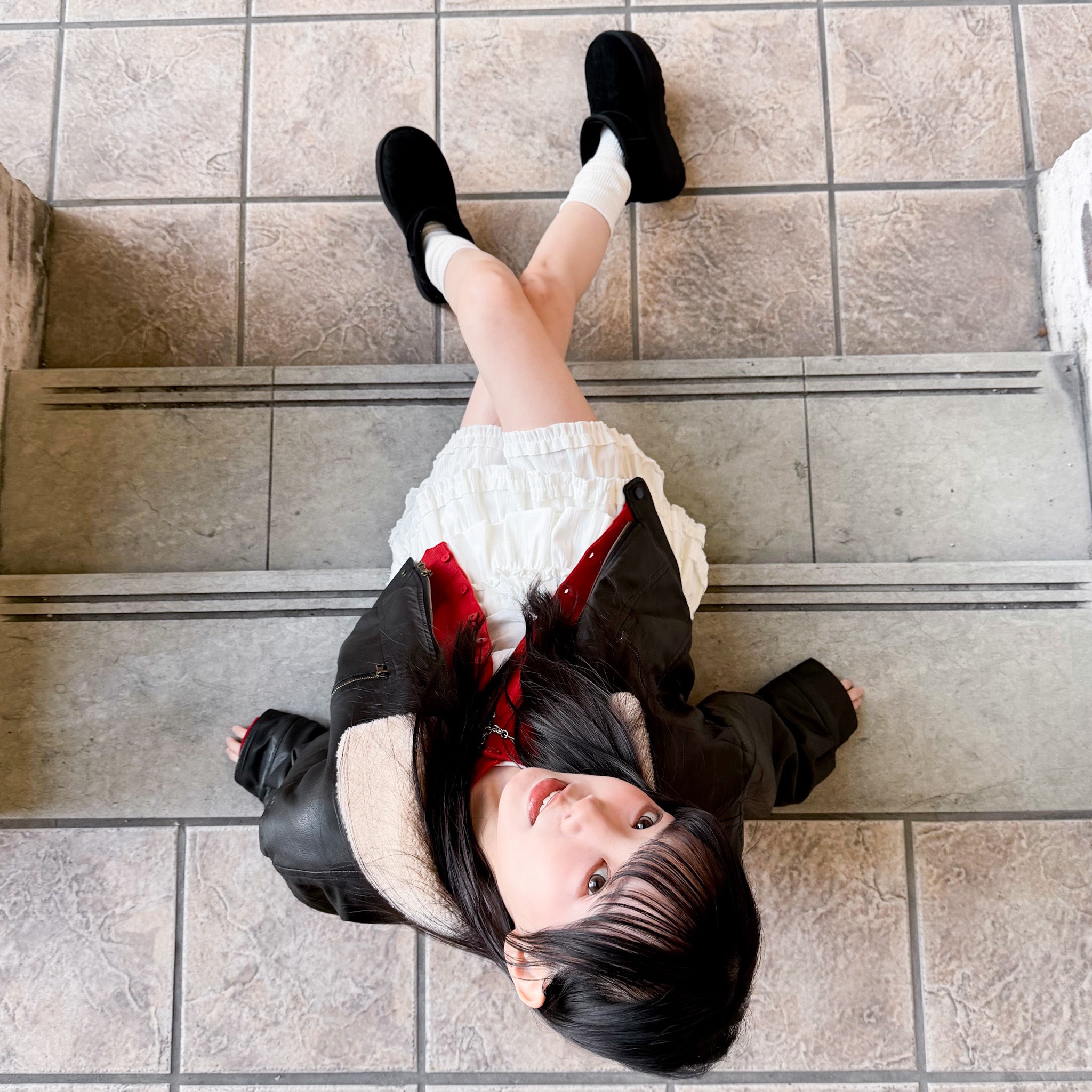 [私心推薦] BEST! 冬季旅行必備短款Softy羊毛皮褸/ 2色