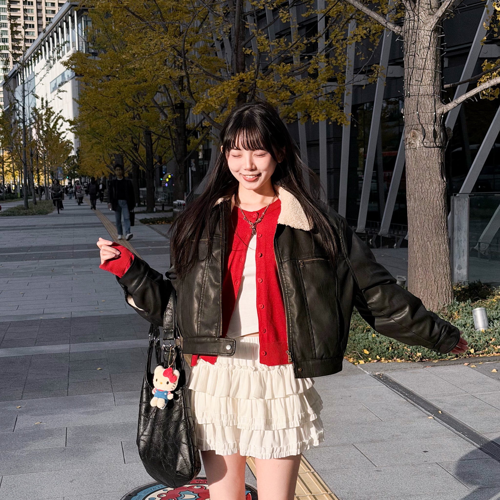 [私心推薦] BEST! 冬季旅行必備短款Softy羊毛皮褸/ 2色