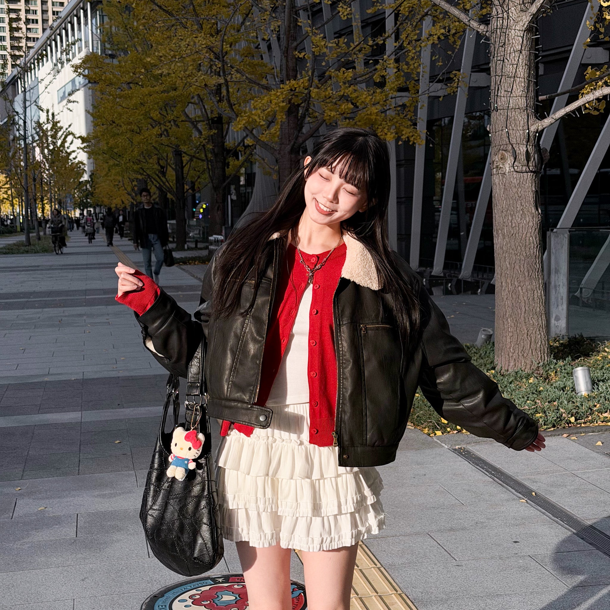 [私心推薦] BEST! 冬季旅行必備短款Softy羊毛皮褸/ 2色