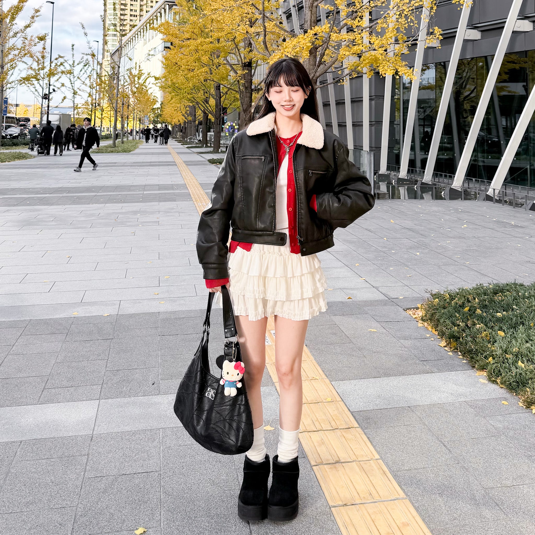 [私心推薦] BEST! 冬季旅行必備短款Softy羊毛皮褸/ 2色