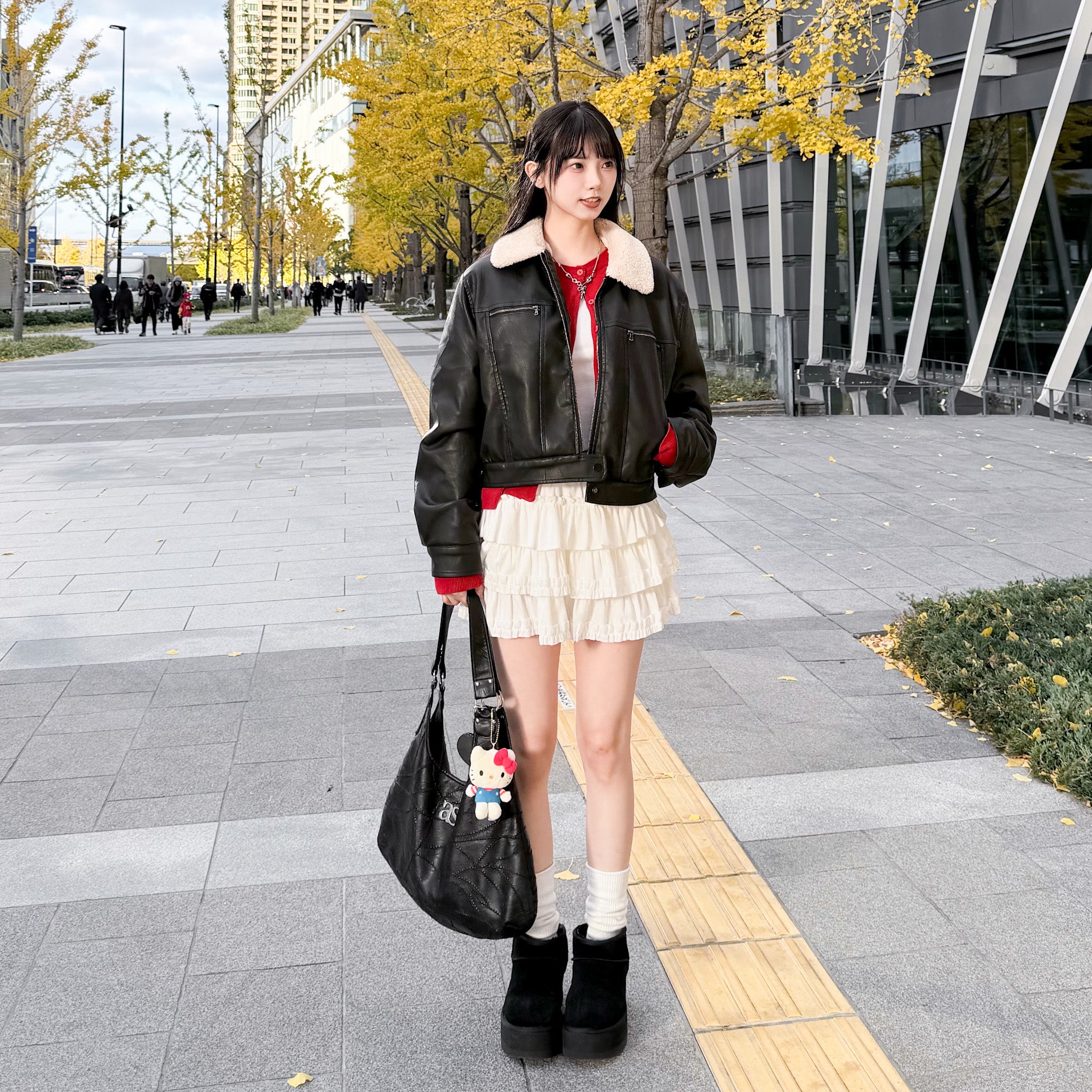 [私心推薦] BEST! 冬季旅行必備短款Softy羊毛皮褸/ 2色