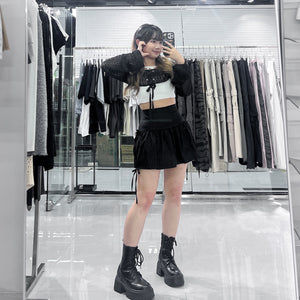 [BEST] 4 RIBBONS SKIRT PANTS/ 2色