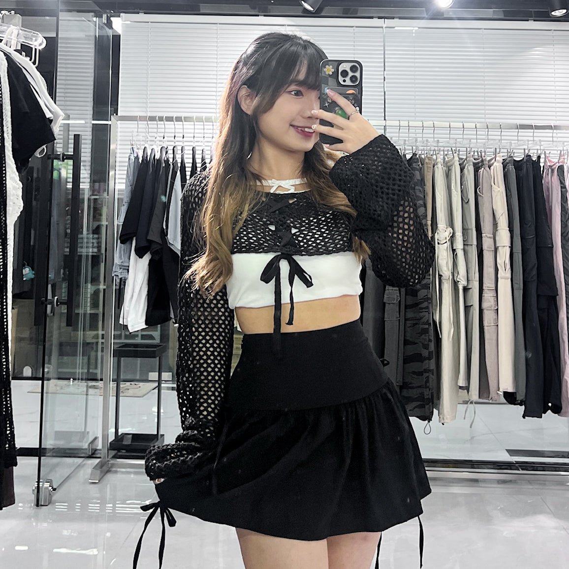 [BEST] 4 RIBBONS SKIRT PANTS/ 2色