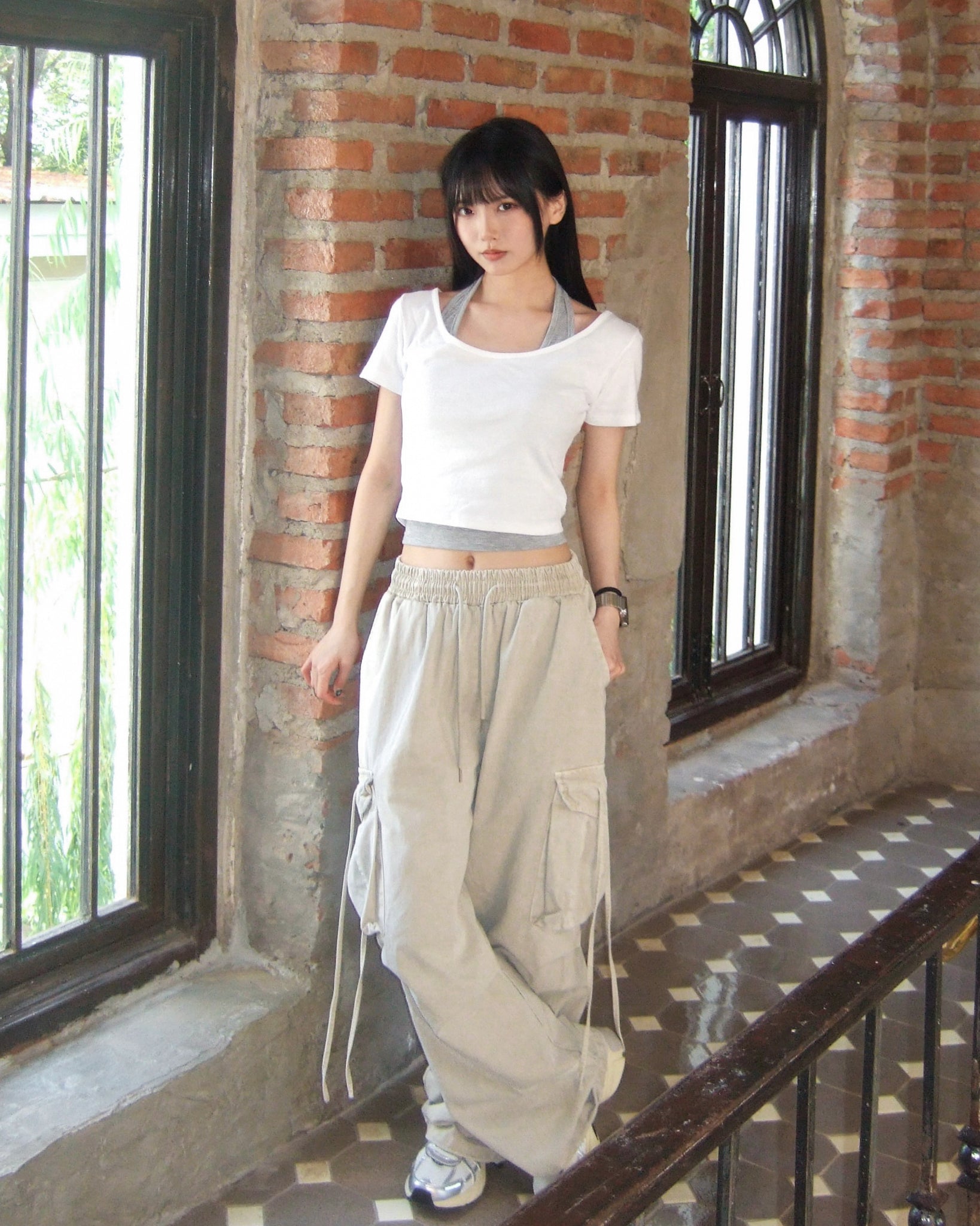 [層次UP] LAYERED U-NECK SHORT SLEEVE TEE/ 3色