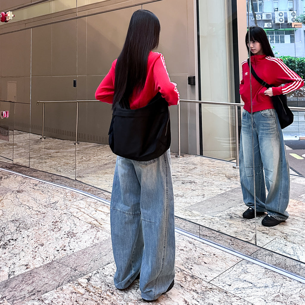 [UNISEX] SUEDE CROSS BAG/ 1色