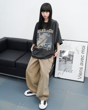 [UNISEX] Dyeing Cargo Denim Pants/ 2色