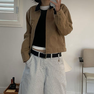 [短版&寬鬆版] UNISEX Detroit Work Jacket/ 3色