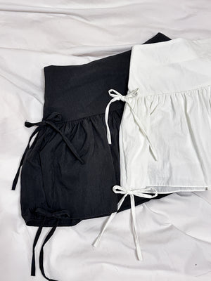 [BEST] 4 RIBBONS SKIRT PANTS/ 2色