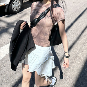 [BEST] 4 RIBBONS SKIRT PANTS/ 2色