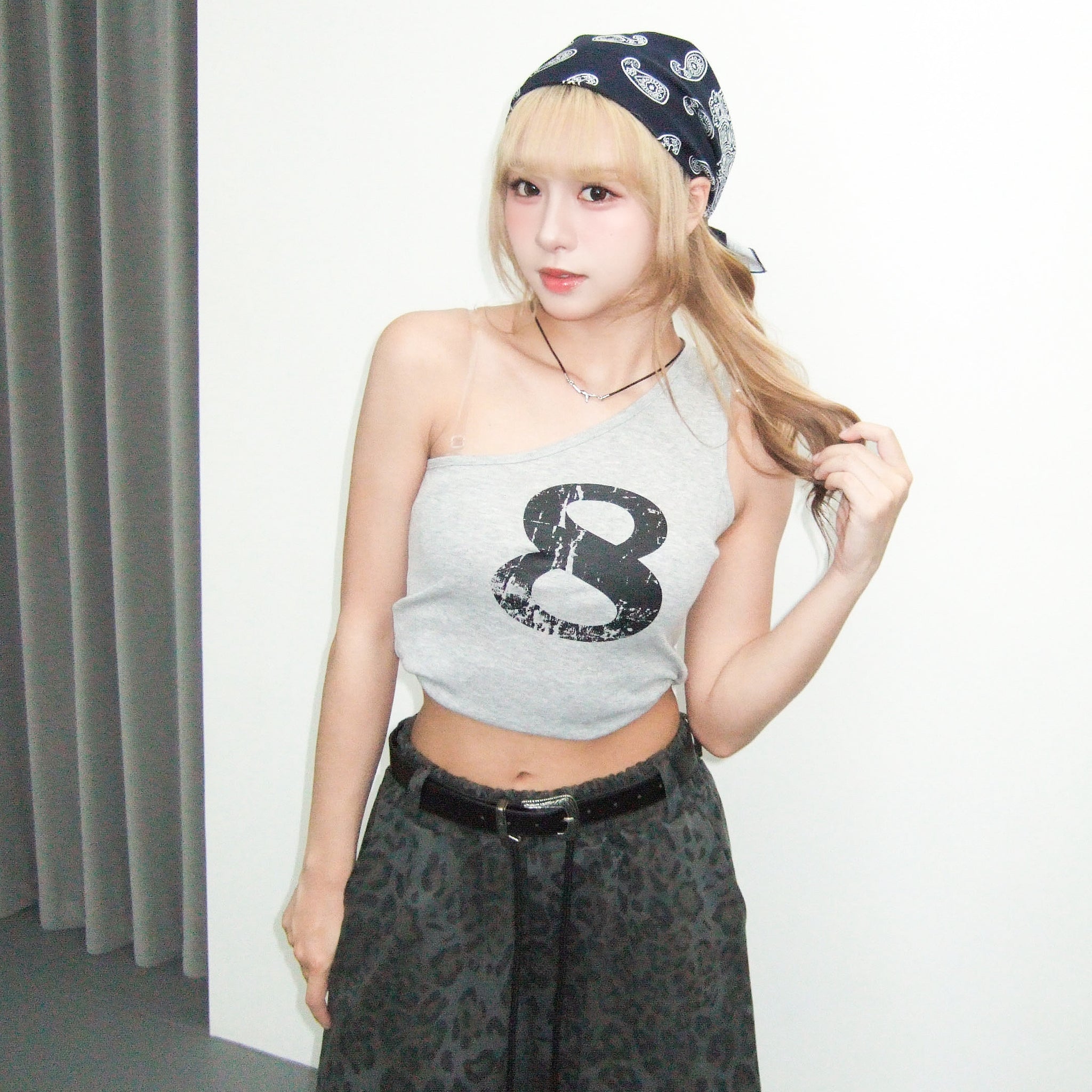NO.8 ONE-SHOULDER TANK TOP/ 3色