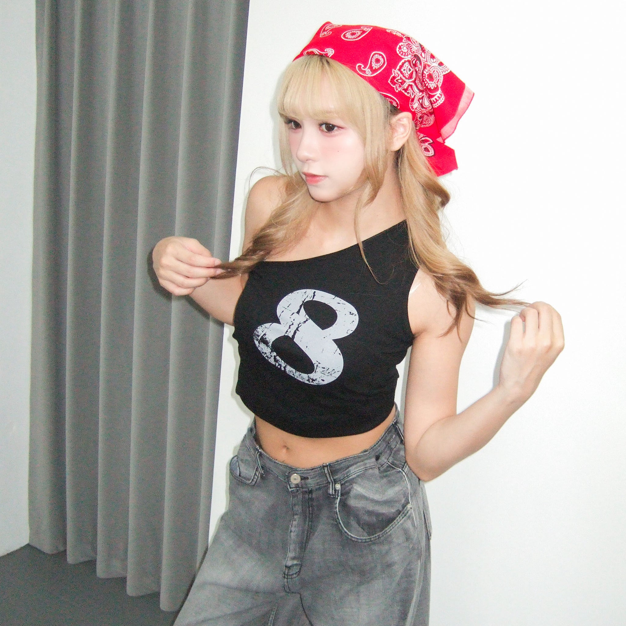 NO.8 ONE-SHOULDER TANK TOP/ 3色
