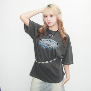 [UNISEX] FIRE HARLEY DAVIDSON OVERSIZE TEE/ 1色