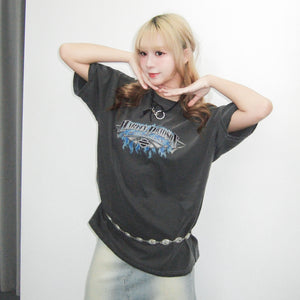 [UNISEX] FIRE HARLEY DAVIDSON OVERSIZE TEE/ 1色