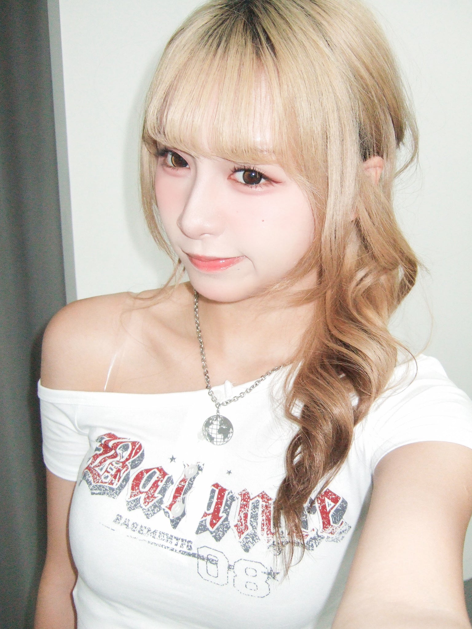 JENNY OFF SHOULDER CROP TEE/ 2色