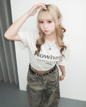 [UNISEX] NOWHERE OVERSIZE TEE/ 2色